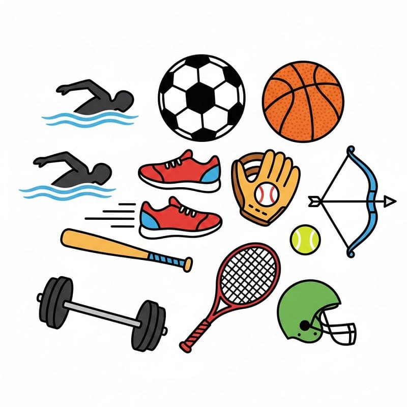Sport ausmalbilder