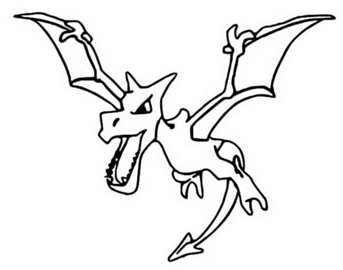 Aerodactyl Pokemon ausmalbilder