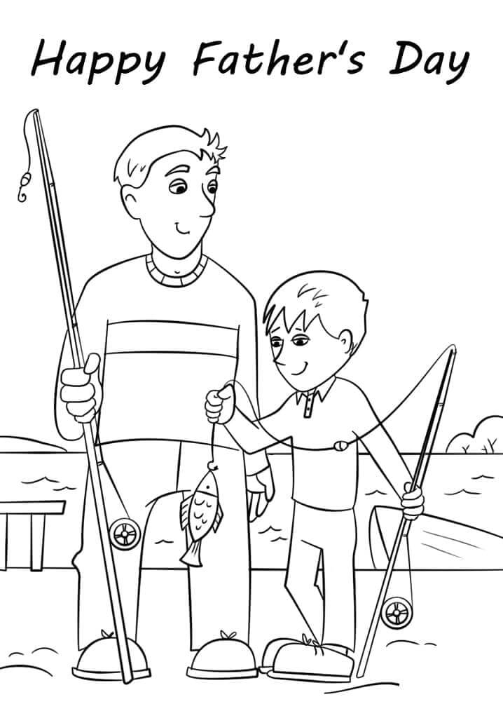 Alles Gute zum Vatertag! ausmalbilder