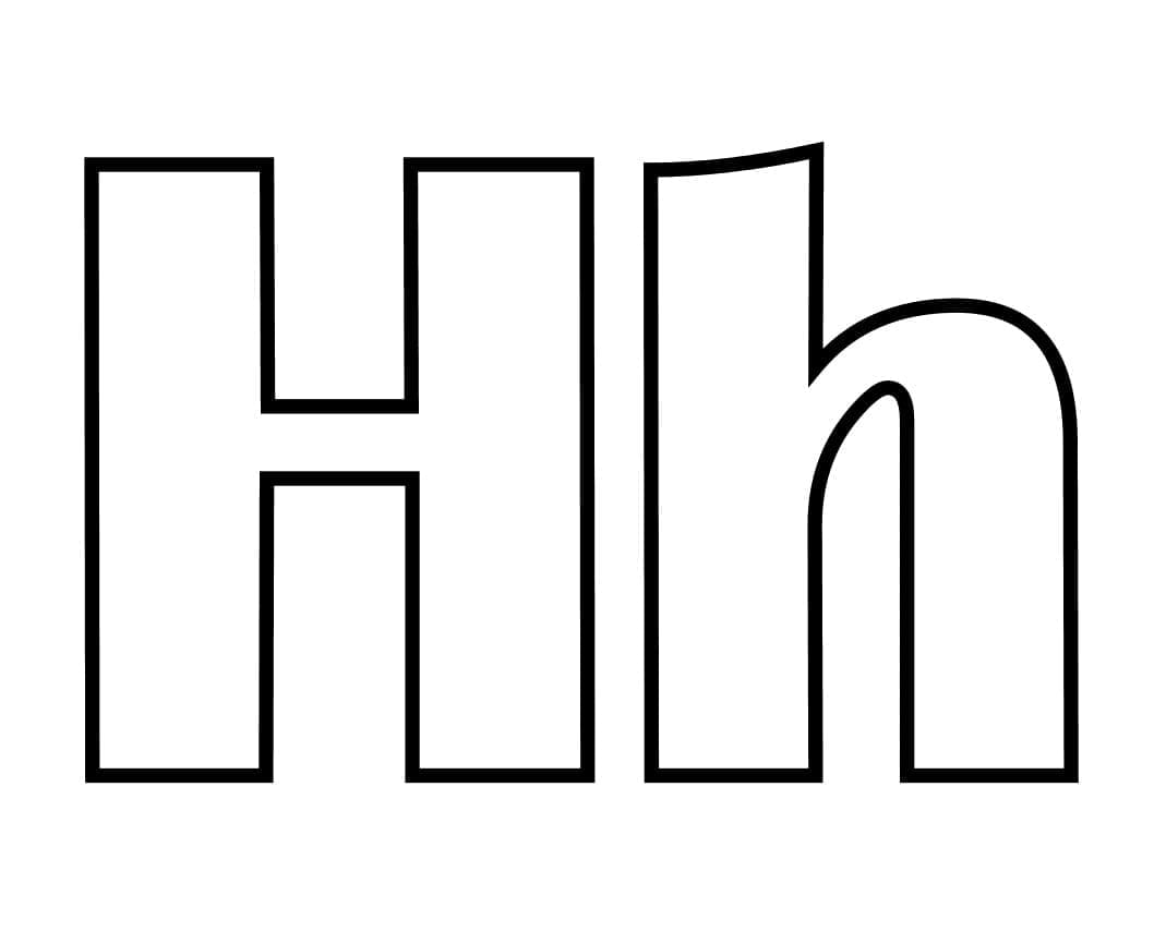 Alphabet Buchstabe H ausmalbilder
