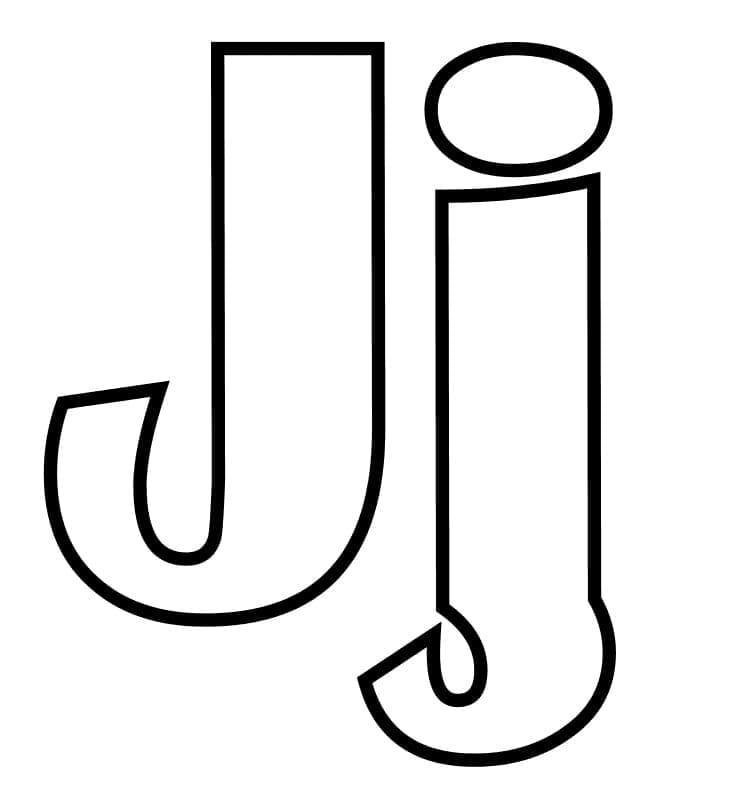 Alphabet Buchstabe J ausmalbilder