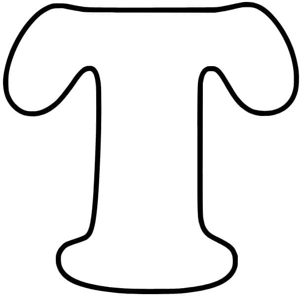 Alphabet Buchstabe T ausmalbilder