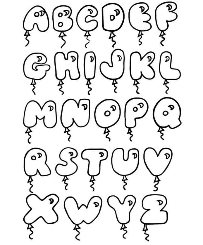 Alphabet ausdrucken ausmalbilder