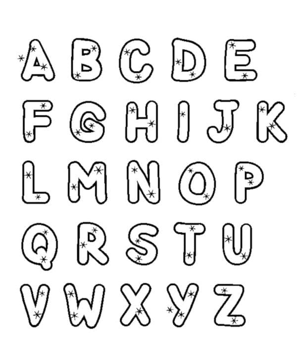 Alphabet gratis ausmalbilder