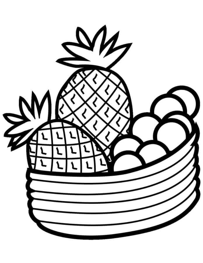 Ananas (3) ausmalbilder