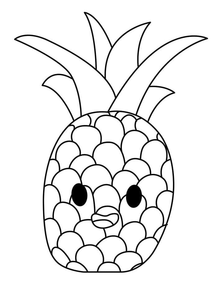 Ananas Bild ausmalbilder