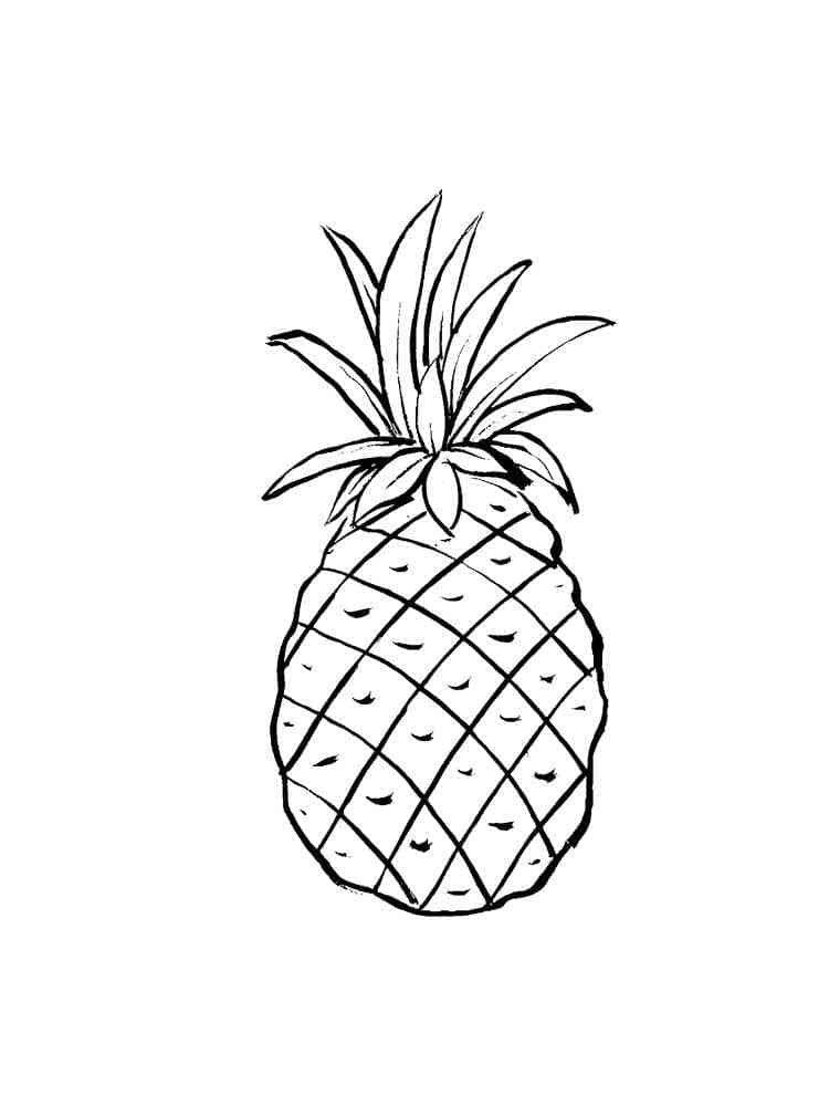 Ananas für 4-jährige Kinder ausmalbilder
