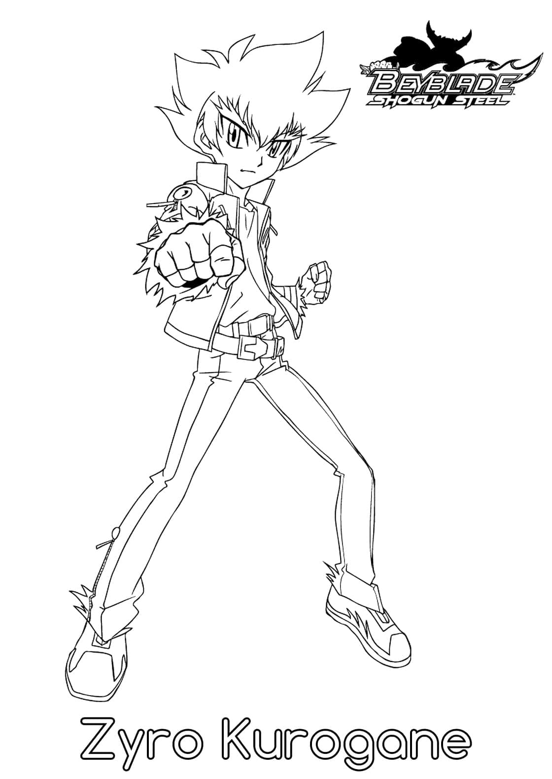 Anime Beyblade ausmalbilder