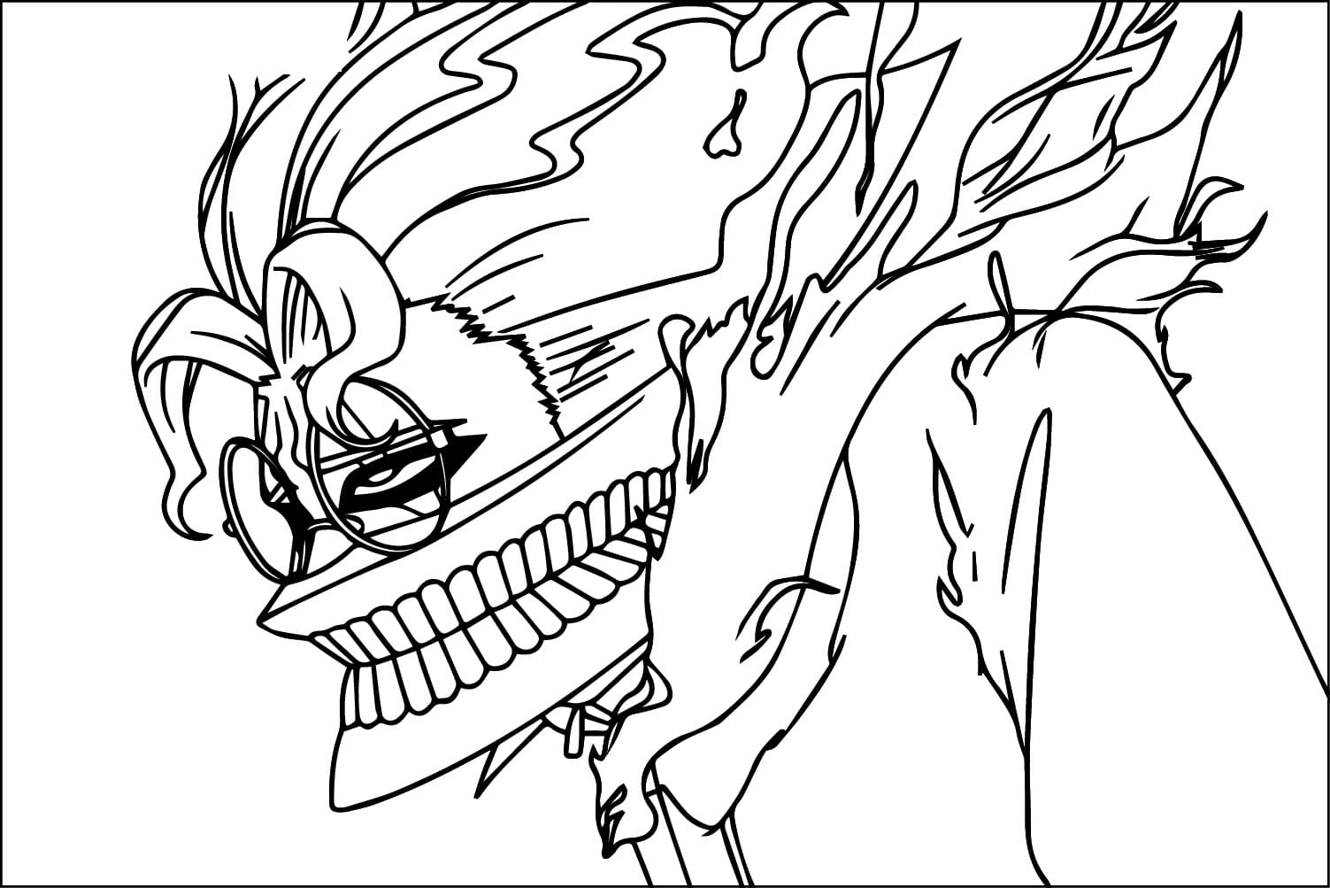 Anime Dandadan ausmalbilder