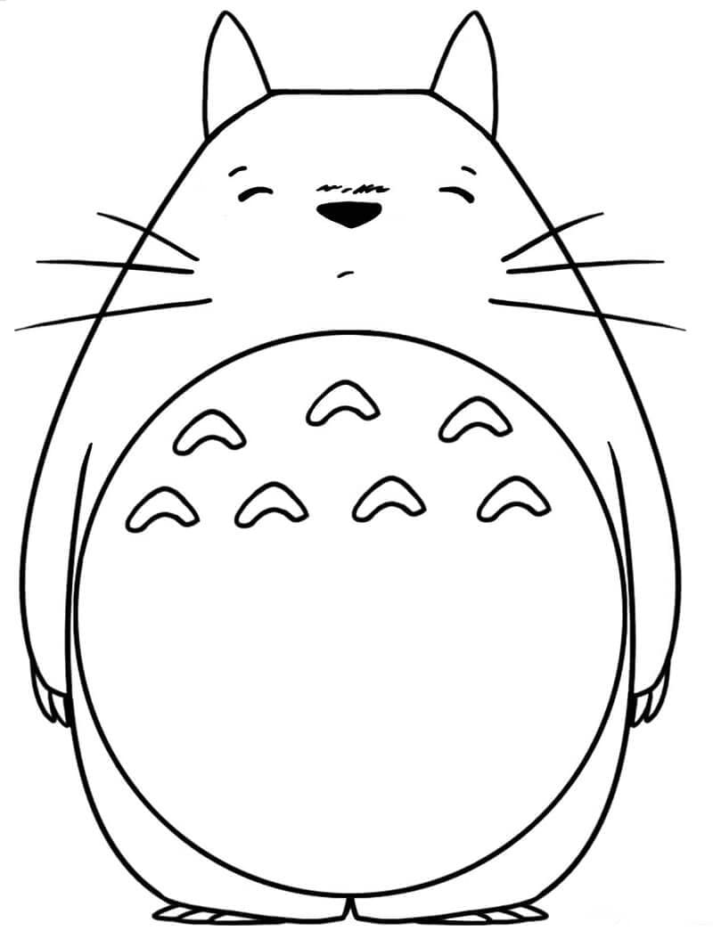 Anime Mein Nachbar Totoro ausmalbilder