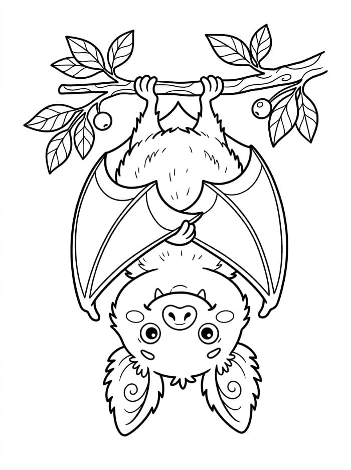 Animierte Fledermaus ausmalbilder