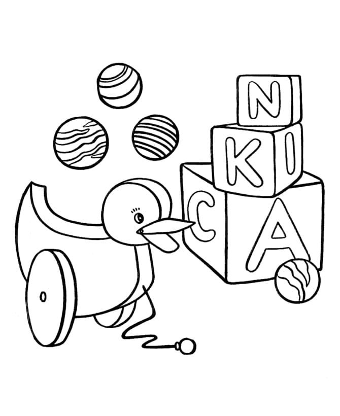 Animierte Spielzeug ausmalbilder