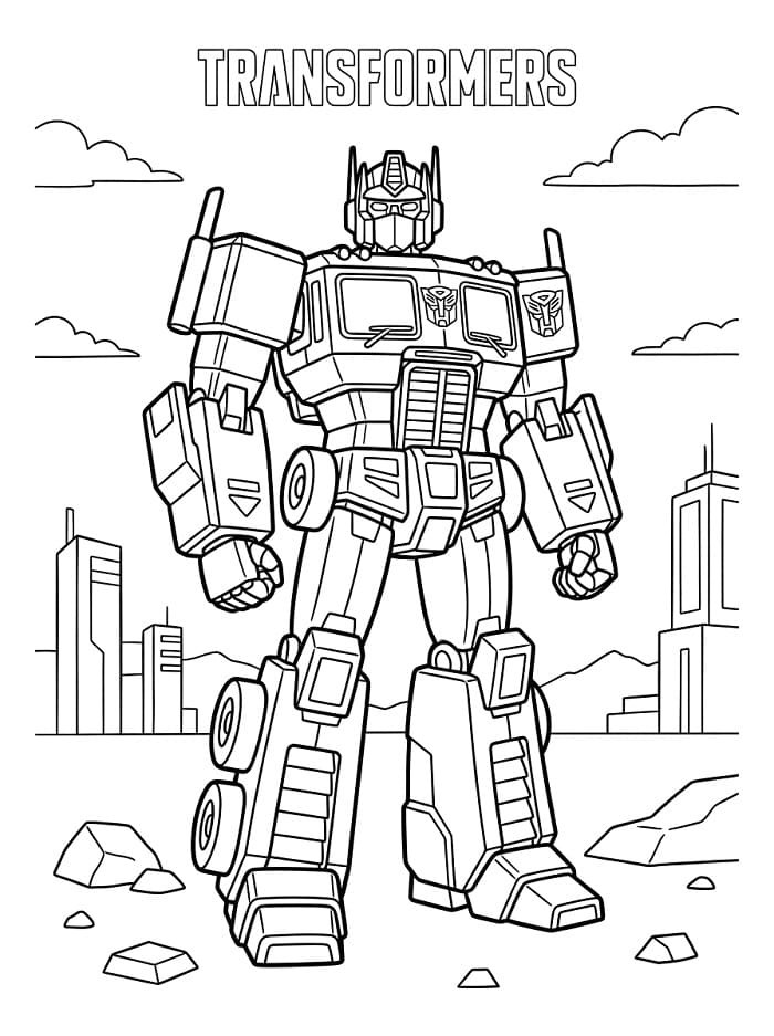 Animierte Transformers ausmalbilder