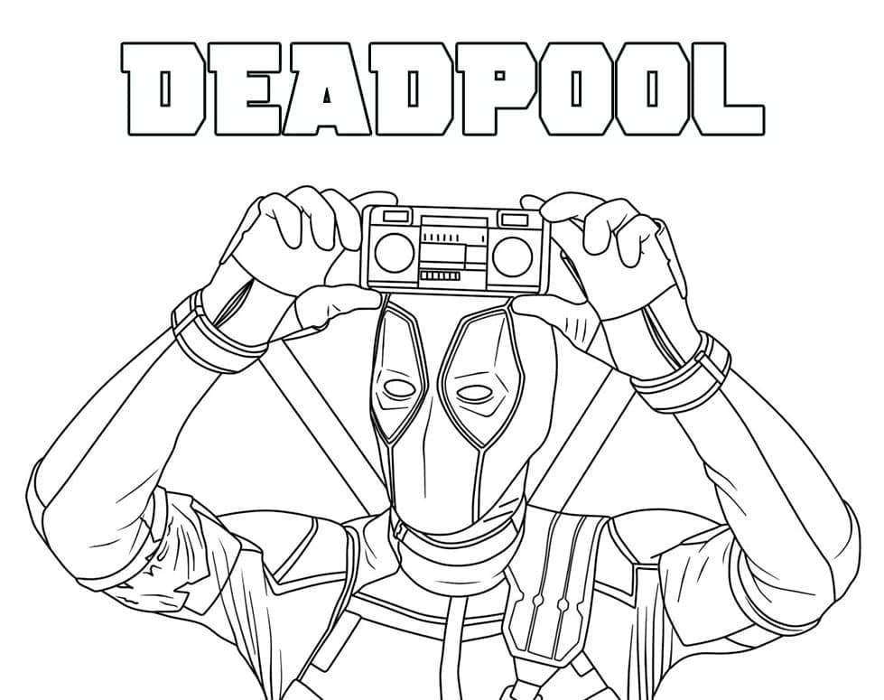 Animierter Deadpool ausmalbilder