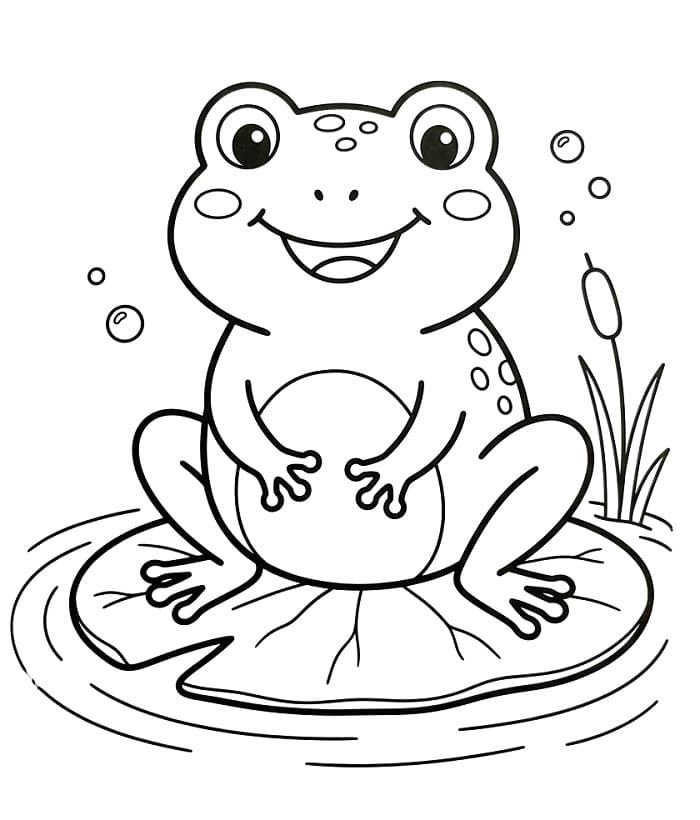Frosch ausmalbilder
