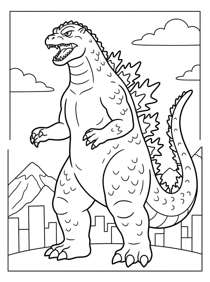 Godzilla ausmalbilder