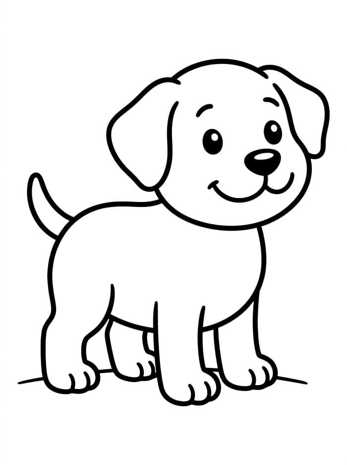 Animierter Hund ausmalbilder