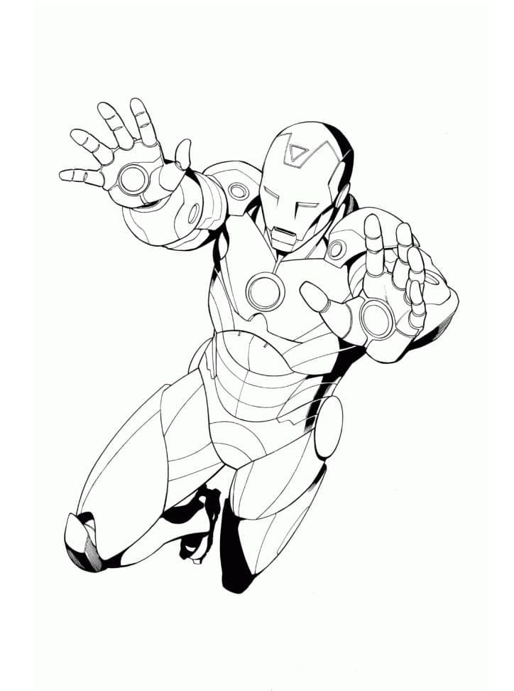 Animierter Iron Man ausmalbilder