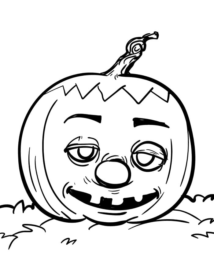 Animierter Kürbis ausmalbilder