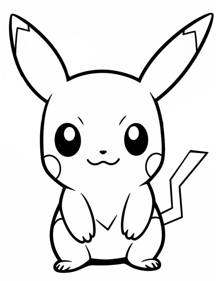 Animierter Pikachu ausmalbilder