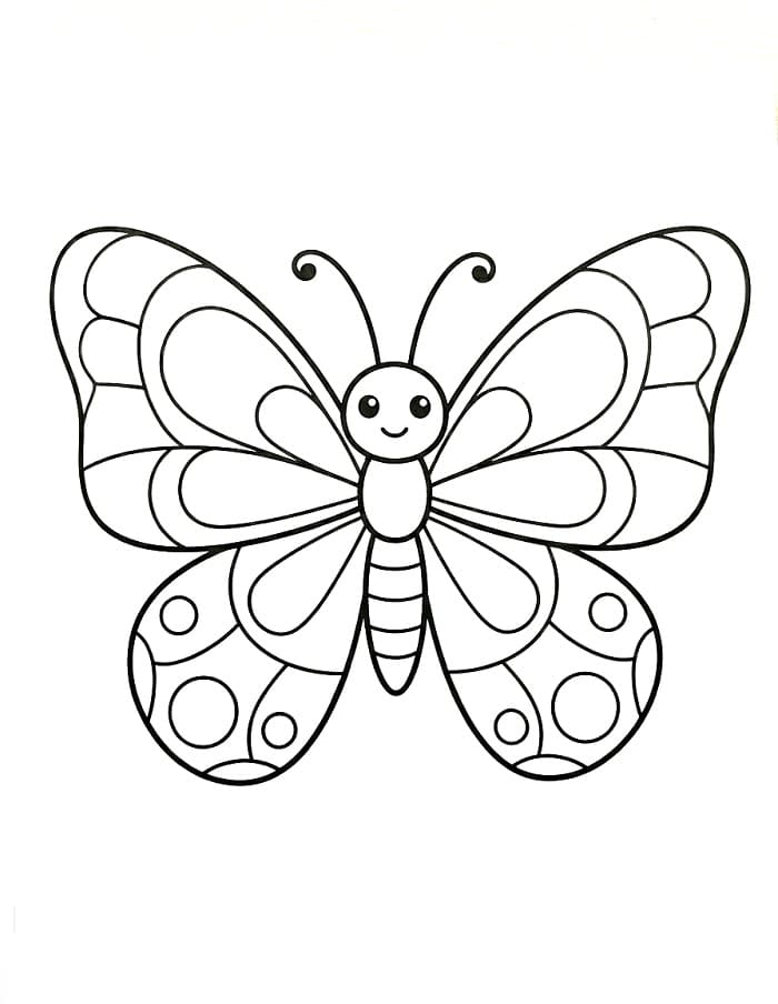 Schmetterling ausmalbilder