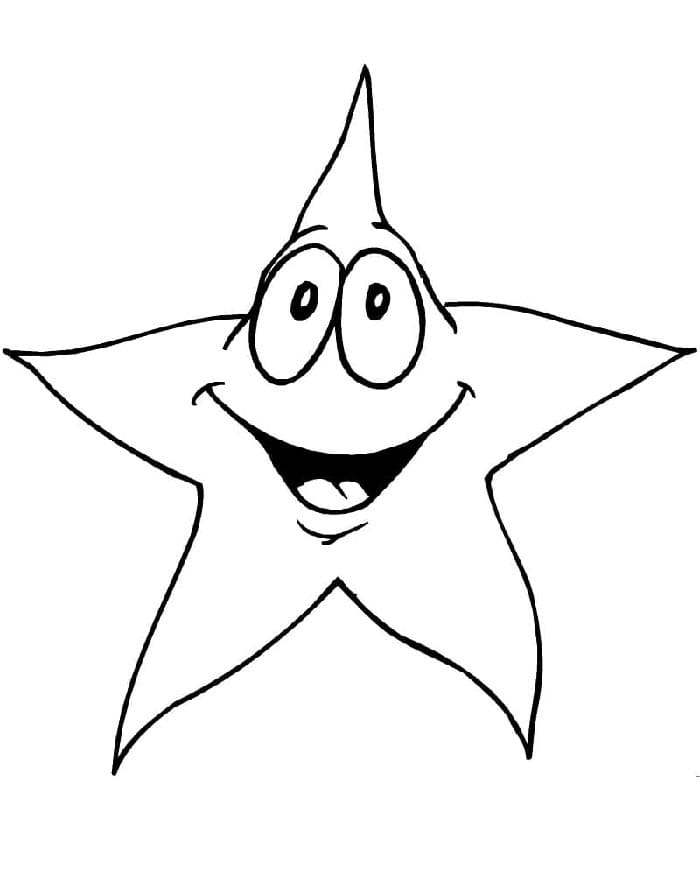 Animierter Stern ausmalbilder