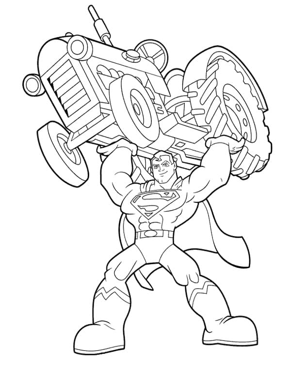 Animierter Superman ausmalbilder