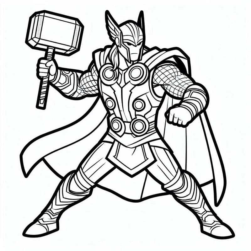 Thor ausmalbilder