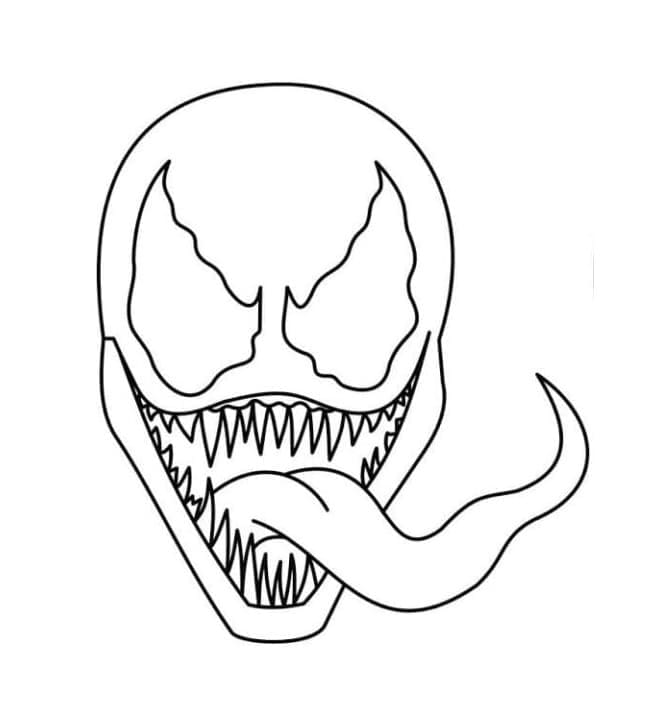 Animierter Venom ausmalbilder