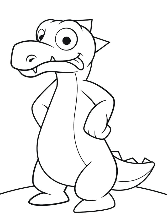 Animiertes Krokodil ausmalbilder