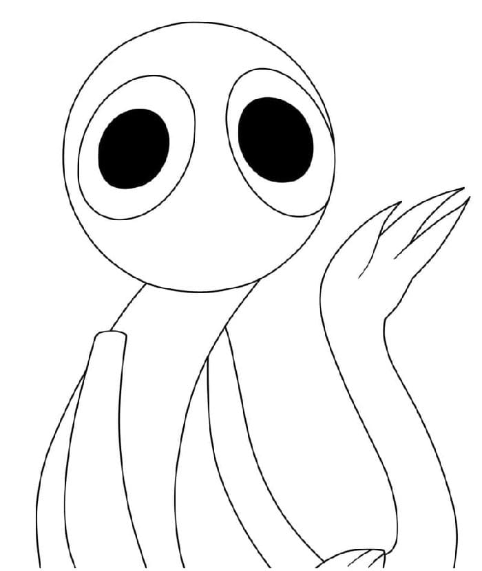 Animiertes Rainbow Friends ausmalbilder