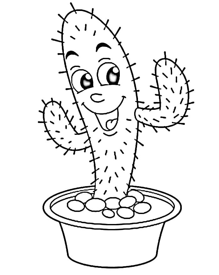 Ansprechender Kaktus ausmalbilder