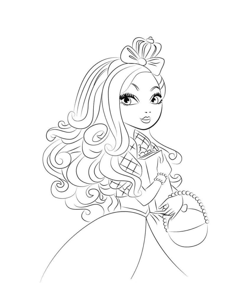 Apple White ausmalbilder