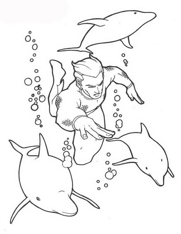 Aquaman Malvorlage für Kinder ausmalbilder