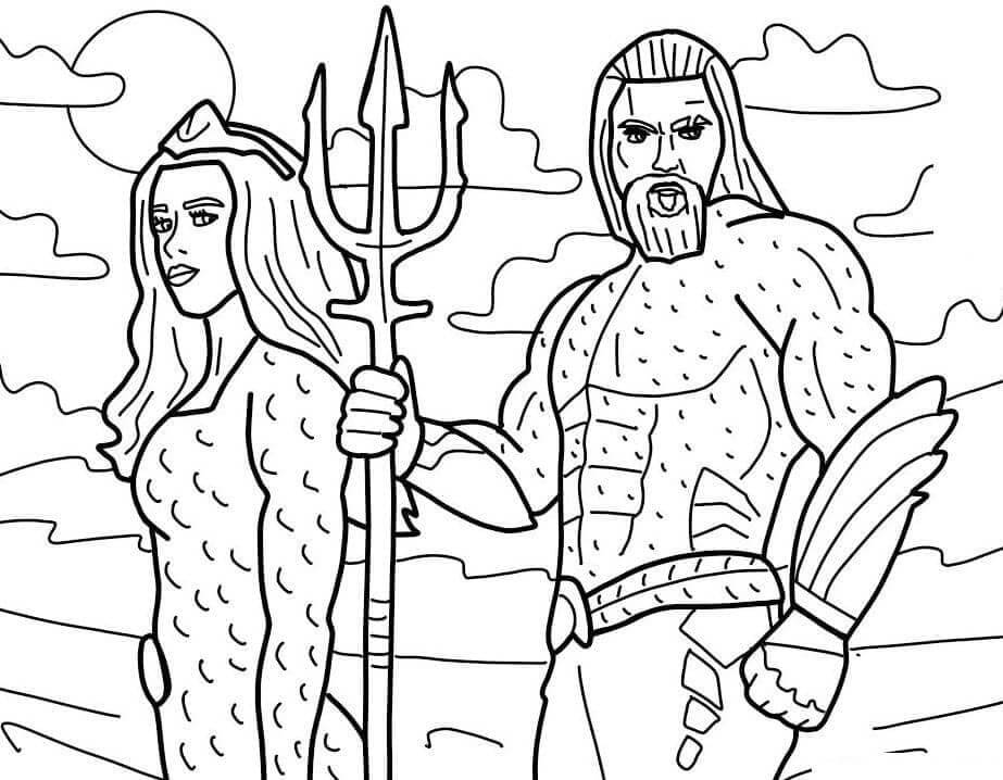 Aquaman für 2-jährige Kinder ausmalbilder