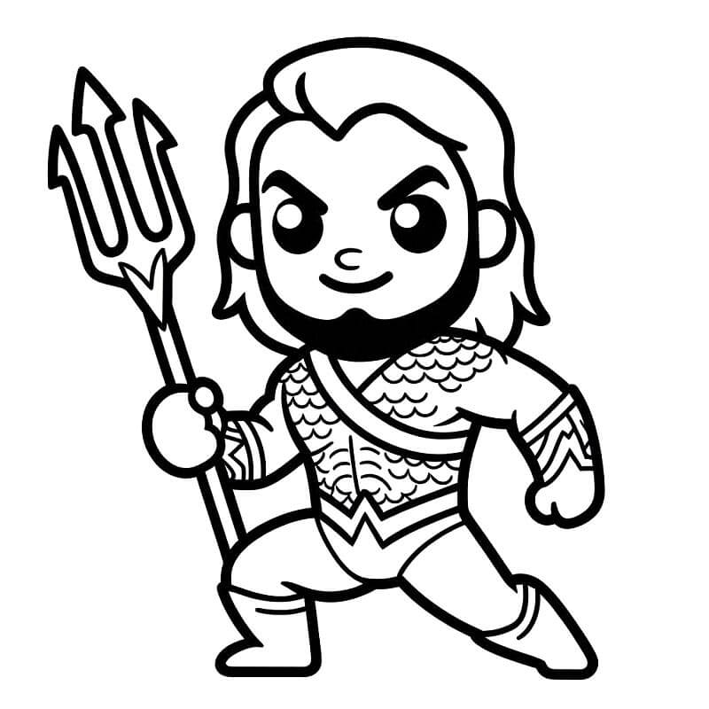 Aquaman für 3-jährige Kinder ausmalbilder