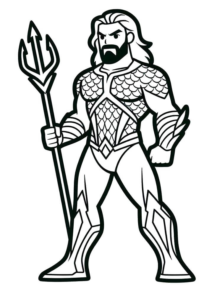 Aquaman für 4-jährige Kinder ausmalbilder