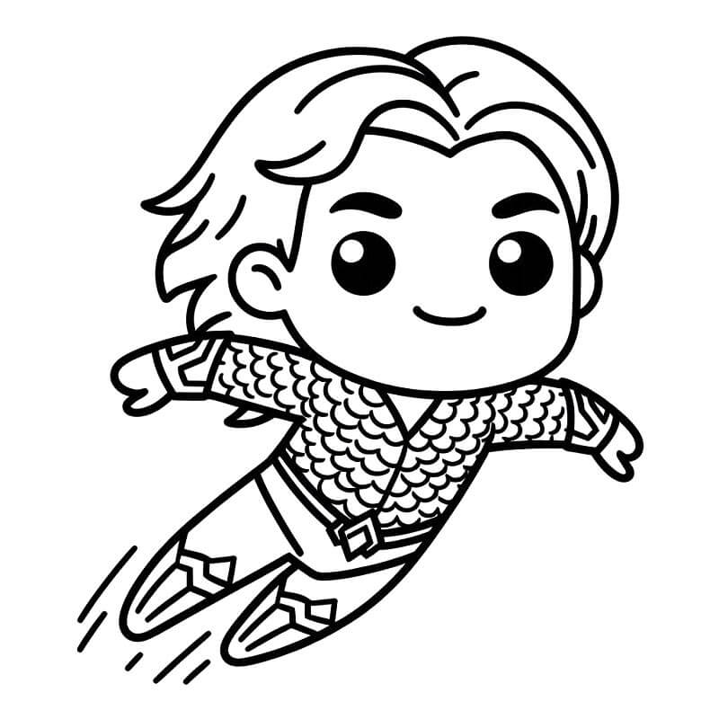 Aquaman für 5-jährige Kinder ausmalbilder
