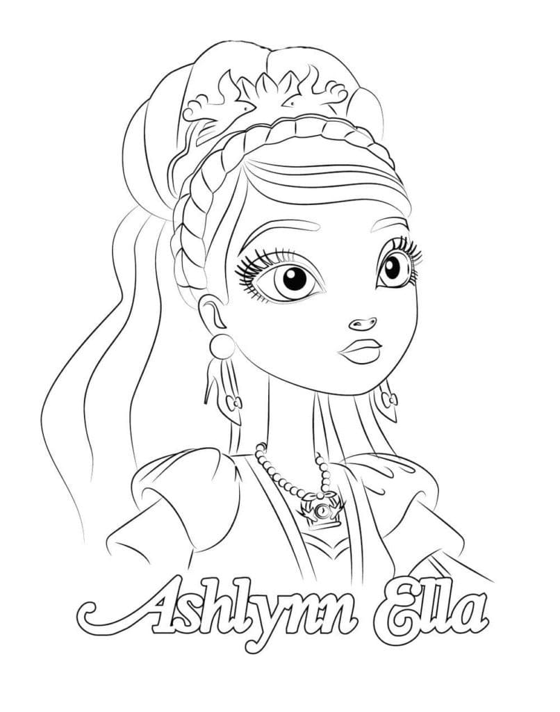 Ashlynn Ella Ever After High ausmalbilder