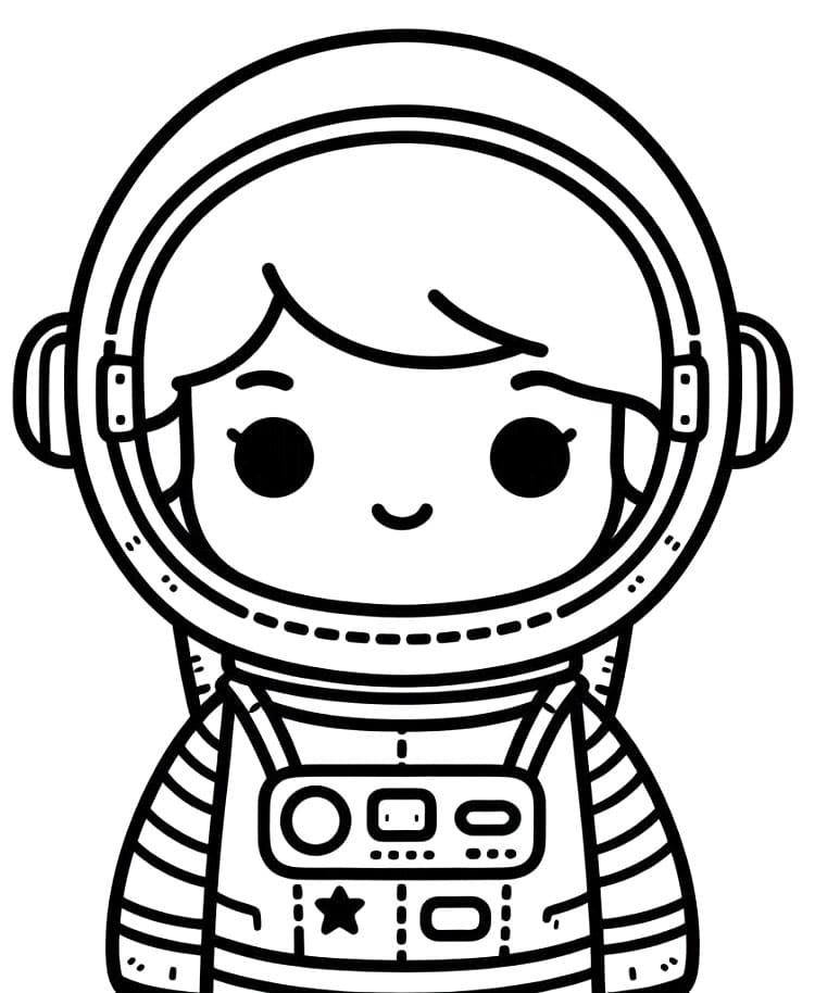 Astronaut Bild Kostenlos ausmalbilder