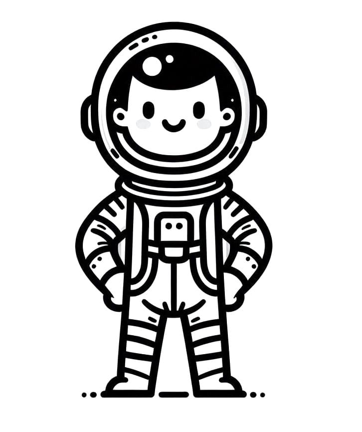 Astronaut Bild ausmalbilder