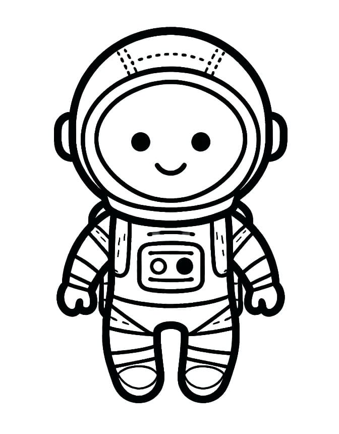 Astronaut Druckbar ausmalbilder