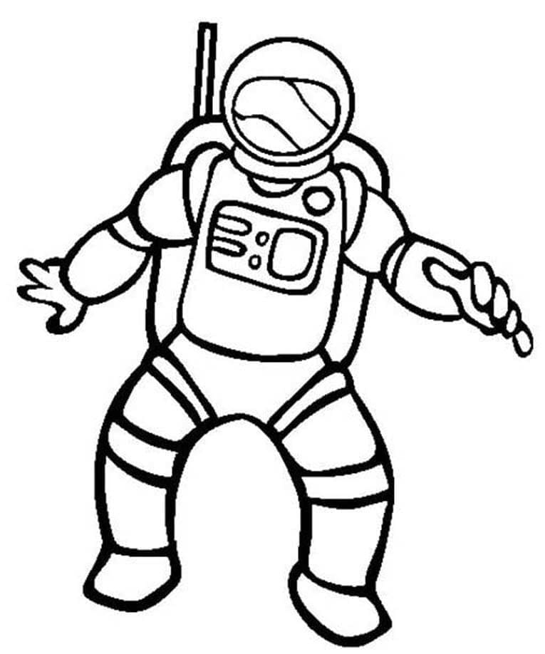 Astronaut Drucken ausmalbilder