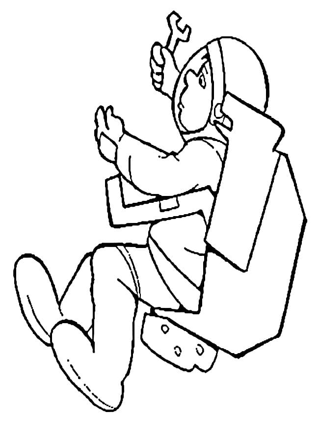 Astronaut Für Kostenlos ausmalbilder