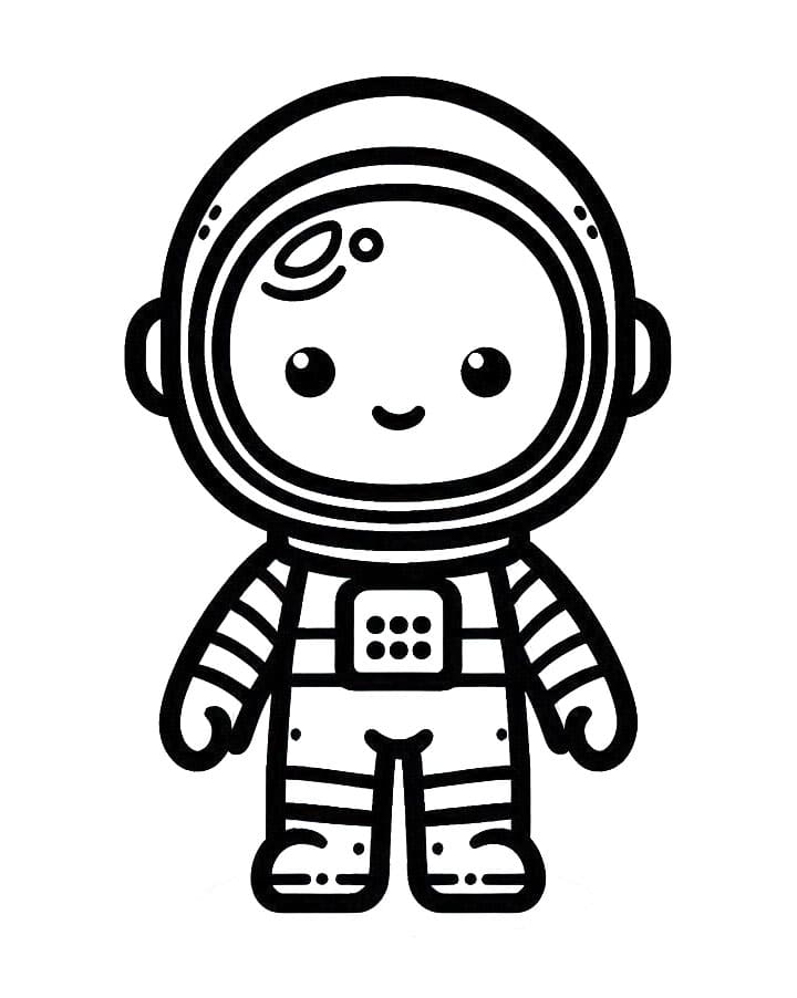Astronaut Kostenlos Für Kinder ausmalbilder
