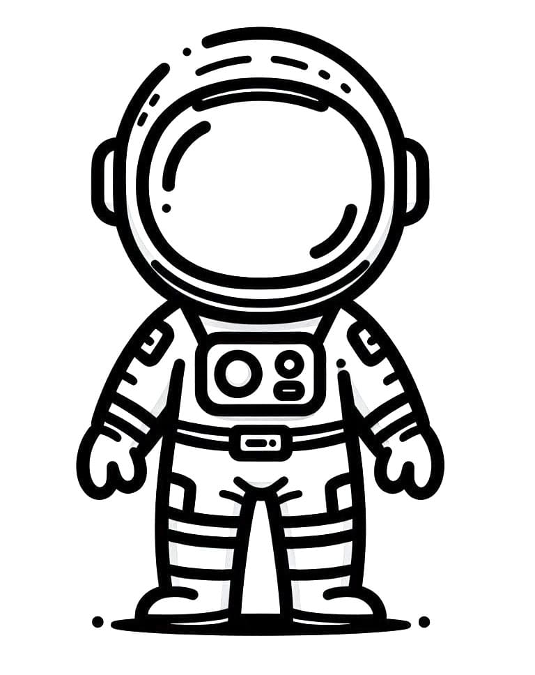 Astronaut Zum Drucken ausmalbilder
