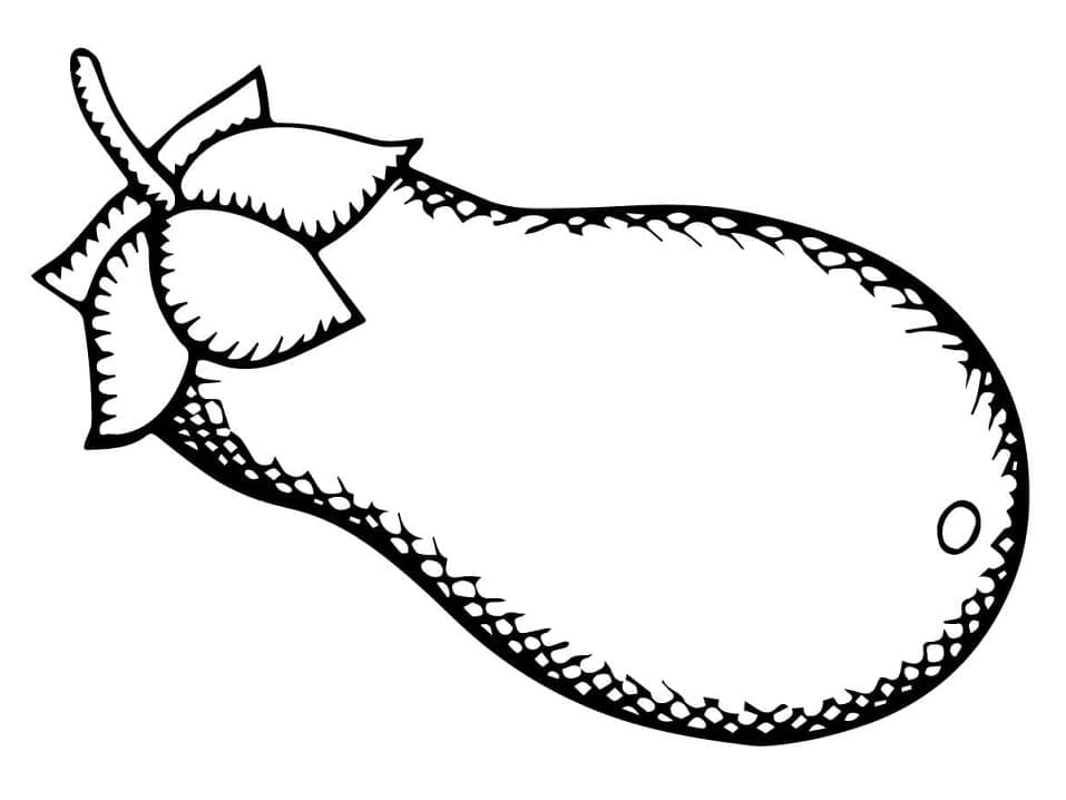 Aubergine druckbereit ausmalbilder