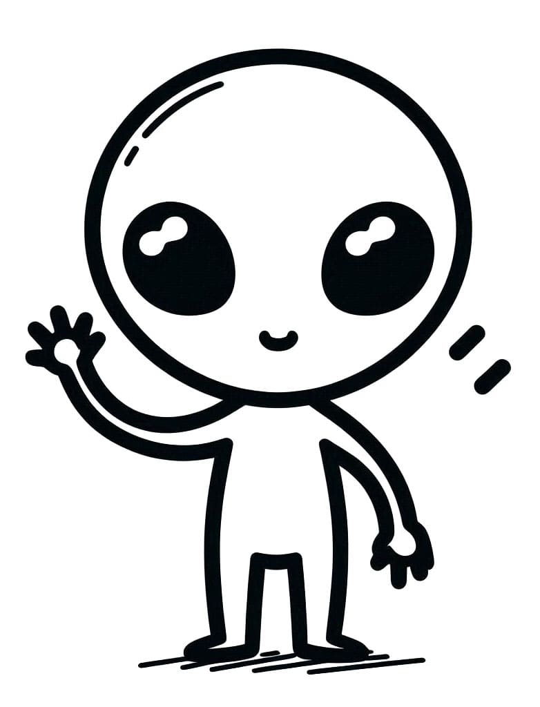 Außerirdischer Bild Frei ausmalbilder