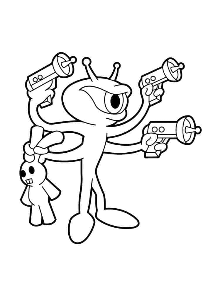 Außerirdischer Bild ausmalbilder