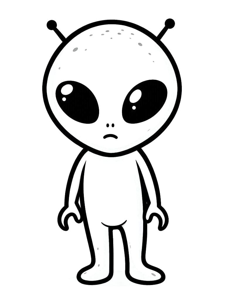 Außerirdischer Druckbar Frei ausmalbilder